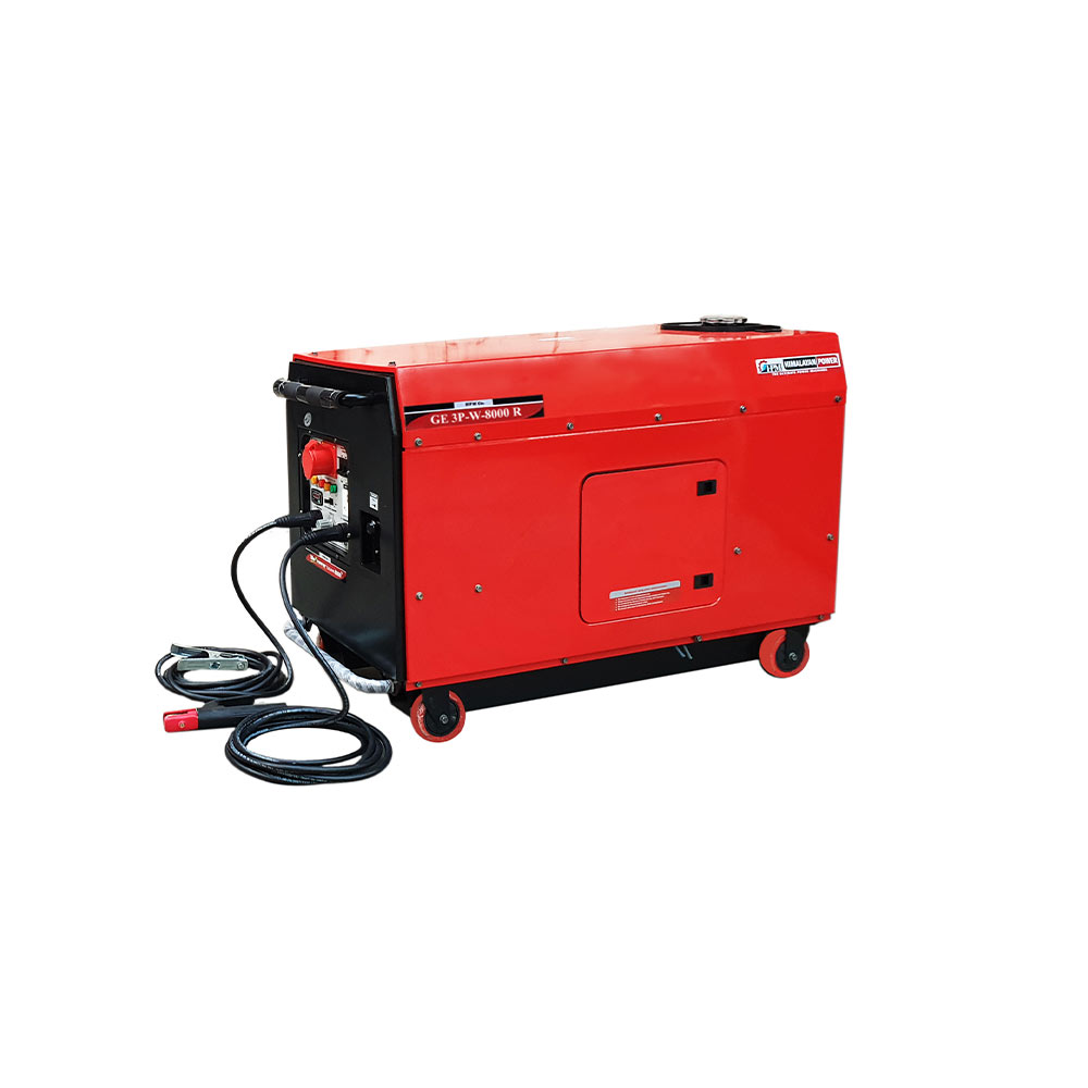 200 Amps Silent Petrol Welding Generator - 3 Phase  - 6 KW, Recoil & Self Start , Model  GE-3P-W8000RS